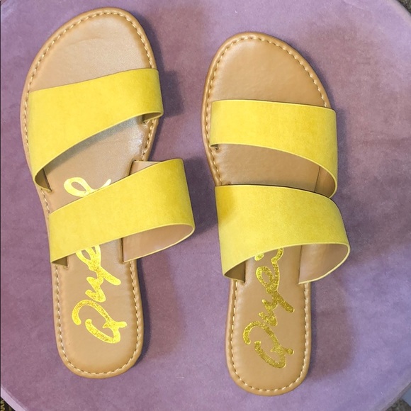 Qupid Shoes - Brand new yellow sandals.